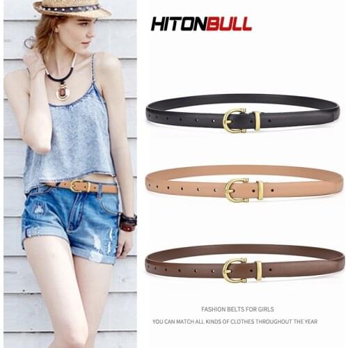 HITONBULL High-end Ladies Belt Thin Waistband Suitable For Skirts Jeans and Suit Pants Fashion New Brand Womens Belts