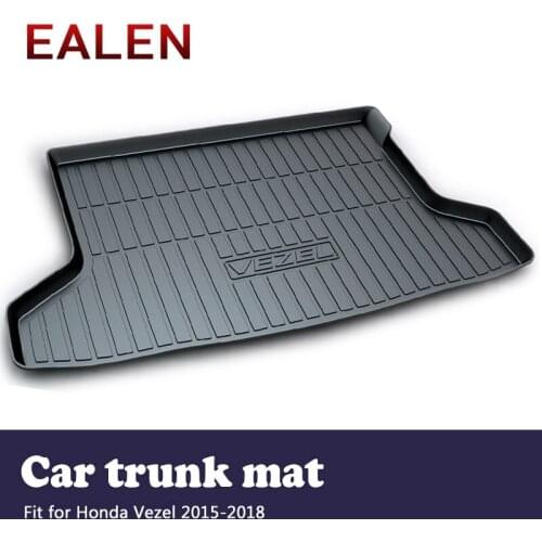 EALEN For Honda Vezel 2015 2016 2017 2018 Styling Boot Liner Waterproof Anti-slip mat Accessories 1Set Car Cargo rear trunk mat