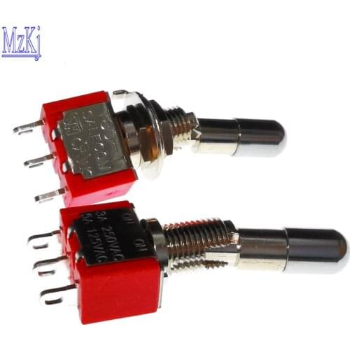 2PC HOT NEW SH T80-T Locking Lever 3Pin 2Position ON/ON SPDT Toggle Switch Rocker Switch T8013 3A/250VAC 5A/125VA