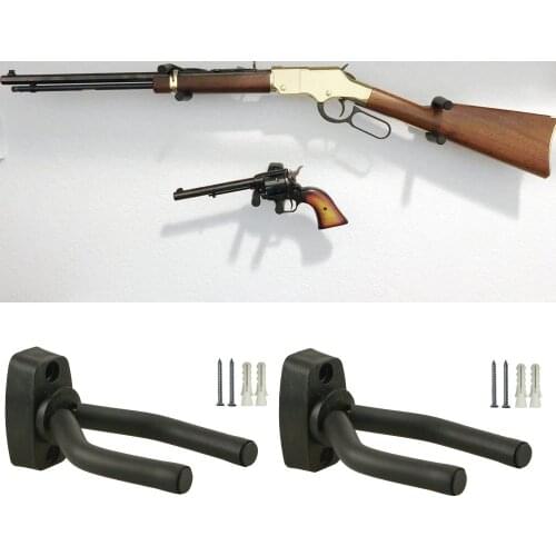 Gun Racks Wall and Mount Hook Rifle Hanger Storage Display for Guitar, Shotguns, Airsoft, Compound Bow 2 Set