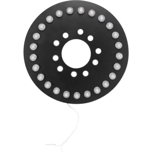 12.5-Inch Round Spare Tire Light Third LED Brake Light Car-styling Tail Wheel Signal Lamp For Jeep Wrangler 1986-2017