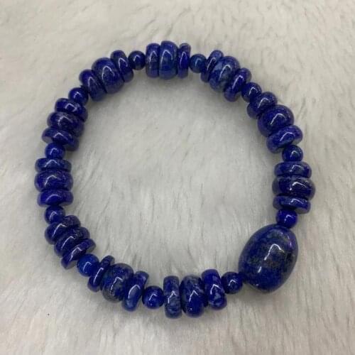 AAA quality natural Lapis lazuli stone bracelet natural gem stone bracelet DIY jewelry bracelet for woman for man wholesale