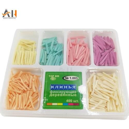 Free shipping Dental Supply Interdental Composite Contoured Wooden Wedges Filling Wedge Dental Teeth Whitening Material