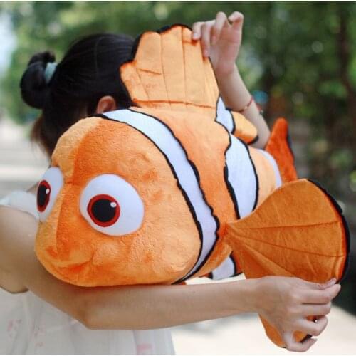 Big size lovely fish toy plush cartoon small clownfish cute fish nemo doll gift about 60cm 0109