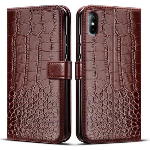 Wallet Flip Case For Xiaomi Redmi 9A Cover Shockproof Magnetic Leather Stand Phone Protective Bag