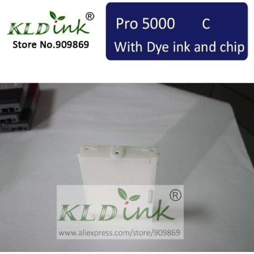 [KLD Ink] Compatible S020147 CYAN ink cartridge for Stylus Pro 5000 Printer (With Dye ink and chip)