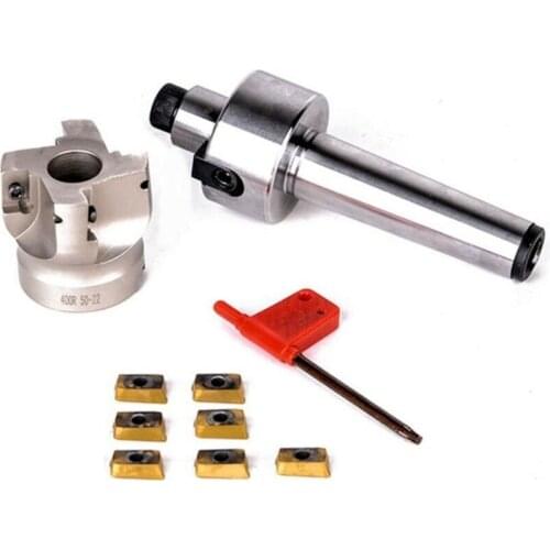 MT3-FMB22 8x/Set High Carbon Steel Extension Face End Mill High Abrasion Resistance CNC End Milling Cutting Turning Tool