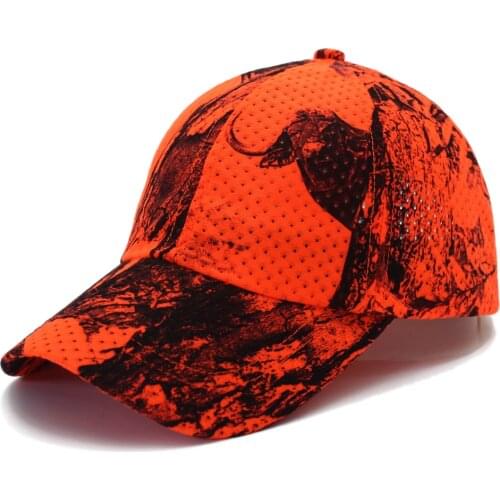 Outdoor Casual Hats Ventilated Camouflage Hat Baseball Adjustable Climbing Hunting Fishing Cap Men Women Breathable Chapeau