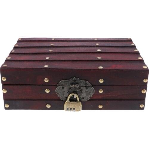 Chinese Retro Vintage Style Wooden Jewelry Box Necklace Storage Box Case