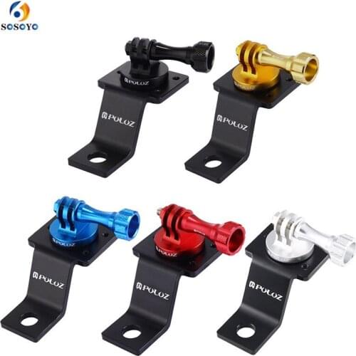 Motorcycle Tripod Mount Bracket with Screw CNC Aluminum Fixed Holder For GoPro 8 7 6 5 SJCAM DJI Osmo Action Camera Accessories