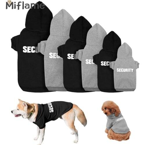 Miflame 2021 Fashion Small Dogs Hooded Clothes Solid Dog Clothing Puppy Hoodies Pomeranian Corgi Handsome Pets Cats Sweatshirts