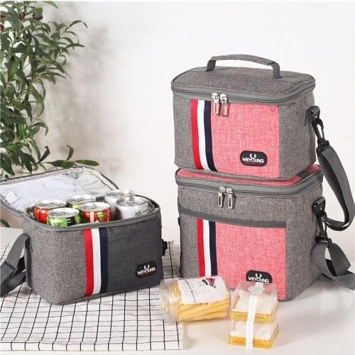 Fashion Insulated Thermal Cooler Lunch Box Food Bag For Work Picnic Bag Bolsa Termica Loncheras Para Mujer For School Students