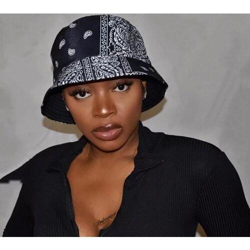 Summer Paisley Bucket hat Vintage Basin Reverse Casual Outdoor Foldable Bob Gorras Hat for Women Sun Fisherman Hats Bucket HatS