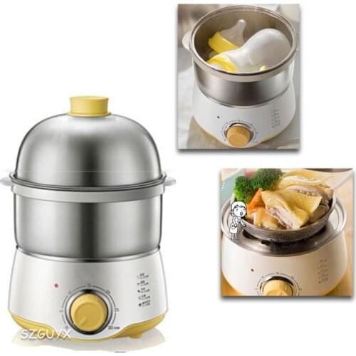 Electric Egg Boiler Steamer 14 Eggs Capacity Breakfast Egg Cooker Poacher Corn Milk Heating Steamed Kitchen Cooking Machine 220V