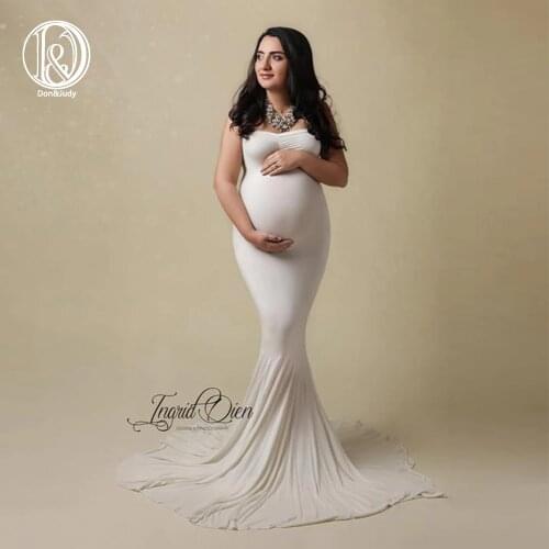 Don&Judy Maternity Dress Photography Long Pregnancy Dresses Elegant Pregnant Women Maxi Maternity Gown For Photo Shoot Prop