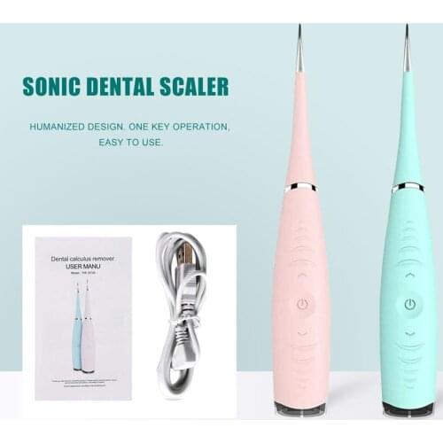 Portable Electric Sonic Dental Scaler Tooth Calculus Remover Tooth Stains Tartar Tool Dentist Whiten Teeth Health Oral Hygiene