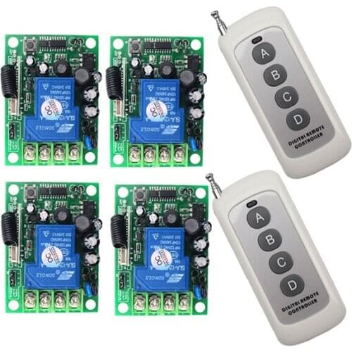 RF wireless remote control Power switch system Receiver &Transmitter 315/433MHZ 85V-280V wide range voltage