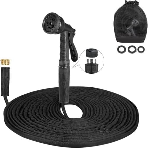 50FT Expandable Garden Hose Flexible Garden Water Hose for Car Hose Pipe Watering Irrigation Hose With Spray Gun