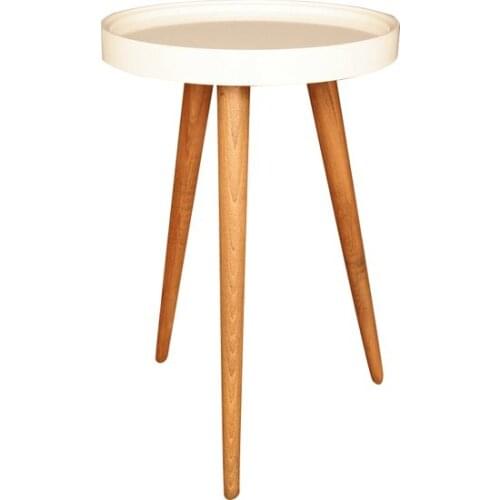 Modern İkizler Vision Side Coffee table Raw White coffe table table basse