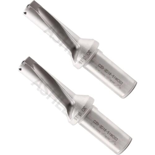 U drill violent drill 38.5mm-47mm small expansion 5D drill fast bit jet drill for CNC lathe with reaming with WC06 WCMT08insert