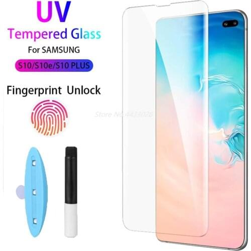 10D Liquid UV Glass for Samsung Galaxy Note 10 Note 10 Pro Fingerprint Unlock Tempered Glass for Note10 Pro Screen Protector