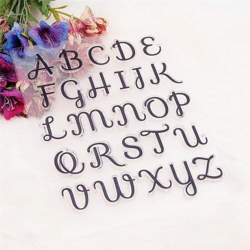 14*18CM Letter G Transparent Clear Stamps / Silicone Seals Roller Stamp For DIY Scrapbooking Photo Album/Card Making