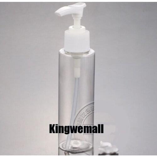 300PCS/LOT 150ml Transparent Plastic Lotion Pump Bottle,150cc Pet Bottle With Press Pump, 150ml PET Cream Bottle