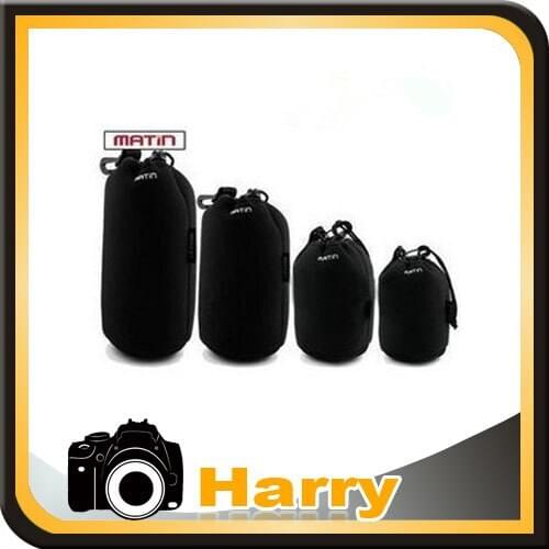4 Pcs matin Neoprene Camera Lens Case bag Waterproof Lens Pouch Bag For DSLR 5D 5D2 D53 60D 650D 450D D90 D3100 D3200 D5200