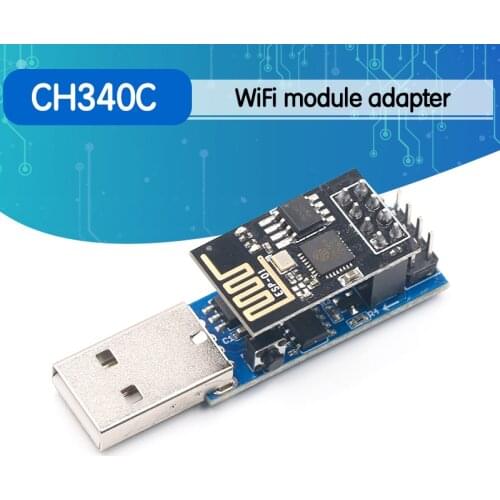 ESP8266 ESP-01/ESP-01S WIFI Module Adapter Download Debug Link Kit CH340C for Arduino IDE USB to ESP8266 ESP-01s DIY Kit