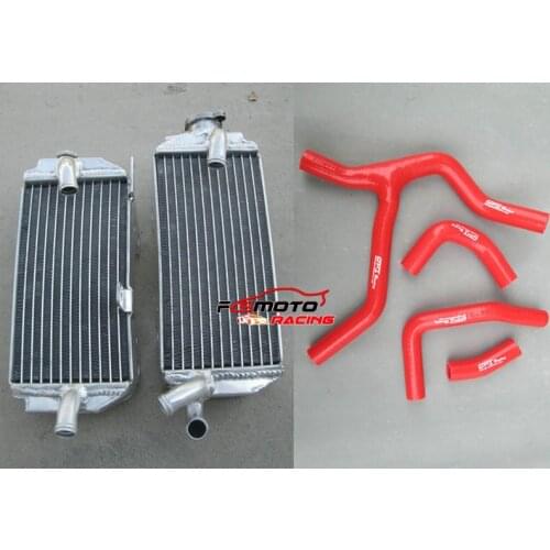 Aluminum Radiator + Silicone Hose For Honda CRF450R CRF450 R 2013 2014 13 14