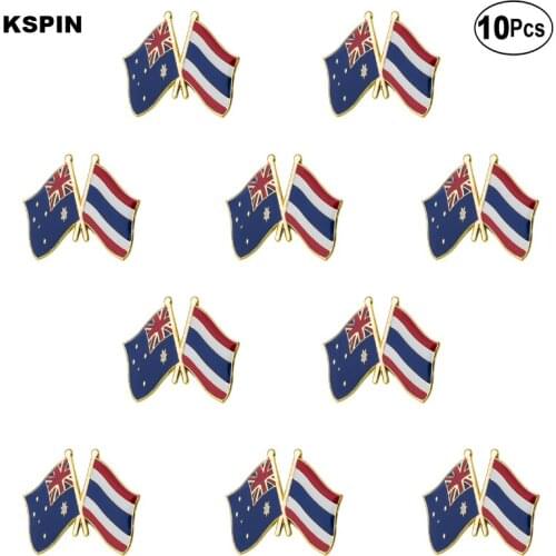 Australia Thailand Lapel Pin Flag badge Brooch Pins Badges 10Pcs a Lot