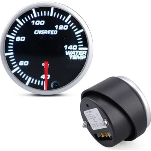 Cnspeed - automobile water temperature gauge, oil temperature gauge 12V, 52mm, 2 inches