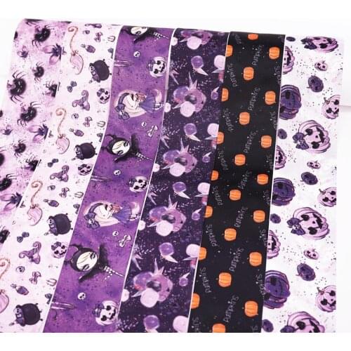 Free shipping 50 yard cartoon printed grosgrain ribbon 31129