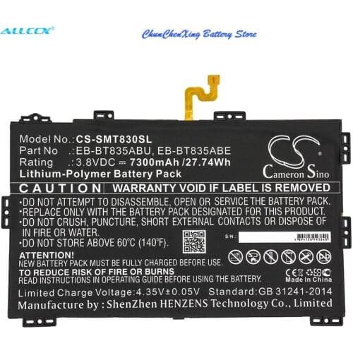 Cameron Sino 7300mAh Battery EB-BT835ABE,EB-BT835ABU for Samsung Galaxy Tab S4 10.5 2018, SM-T830, SM-T835