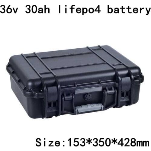 36V 30Ah LiFepo4 Lithium Li Ion Battery for Power Wheelchair E Scooter Solar Energy System Home ESS Tricycle + 5A Charger