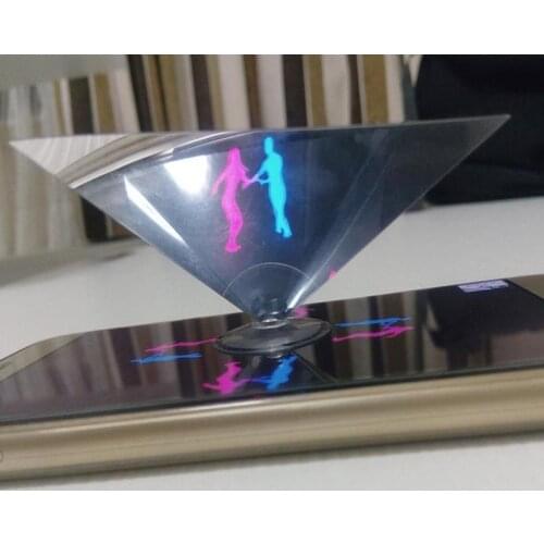 Holographic Projector 3D Hologram Pyramid Display Projector Video Stand Universal For Smart Mobile Phone Dropshipping
