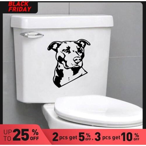 Exquisite Dog Wall Sticker Home Decoration Accessories For Bathroom Rooms Wall Decals for Toilet Decorative