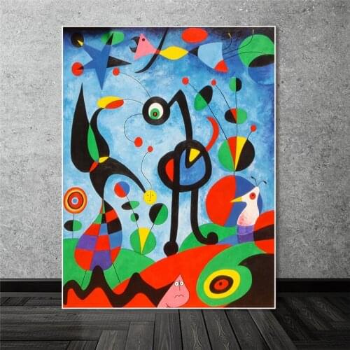 The Garden 1925 By Joan Miro Famous ArtWork Reproductions Abstract Canvas Paintings Of Joan Miro Wall Pictures Home Wall Decor