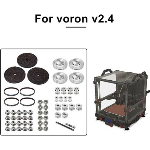 GT2 Timing Belt Pulley Kit Shaft Bearing Motion Parts Fit for Voron V2.4 3D Printer Accessories