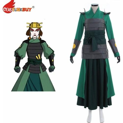 CostumeBuy Avatar The Last Airbender Kyoshi Warriorsm Costume Adult Men Women Halloween Carnival Cosplay Custom Made