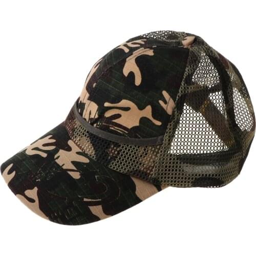 Summer Kids Mesh Hat Boys Girls Camouflage Baseball Hats Casual Hip Hop Hat Children Fashion Cotton Flat Hats for 3-12 Y Dropshi