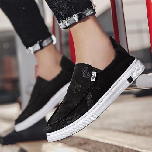 Top Male hombre leisure Man for zapatos causal high shoe espadrilles korean s breathable slip para Sneaker canvas Mens man hot