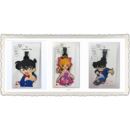 LISM Detective Conan Cardcaptor Anime Travel Accessories Luggage Tag Suitcase ID Portable Tags Baggage Labels New