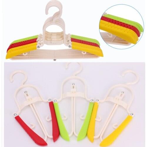 Multifunctional retractable folding hanger plastic hanger travel portable magic hanger clothing support racks