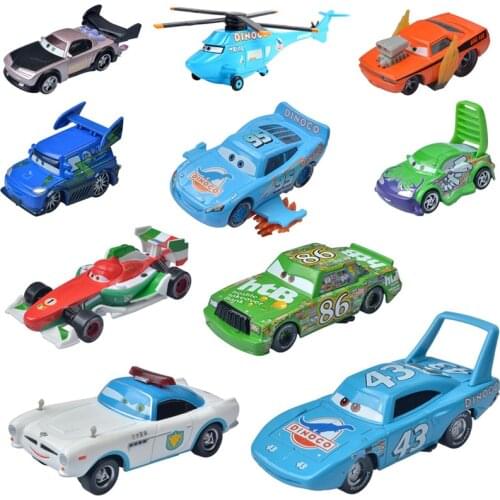 Disney Pixar Cars 2 3 Lightning McQueen Mater Boost The King Fillmore 1:55 Diecast Vehicle Metal Alloy Toys Boys Christmas Gift