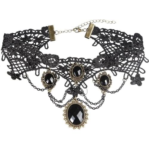 Fashion Jewelry Creative Style Simple Statement Lace Necklace Bohemian Pendant Necklace Female Elegant Necklace