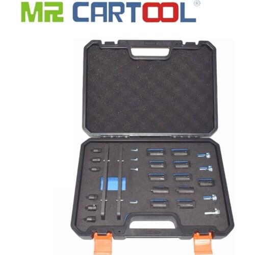 MR CARTOOL 18Pcs Engine Timing Camshaft Locking Device For Audi Porsche 3.0T timing tool T40331 Audi A4 3.0TFSI Timing EA839