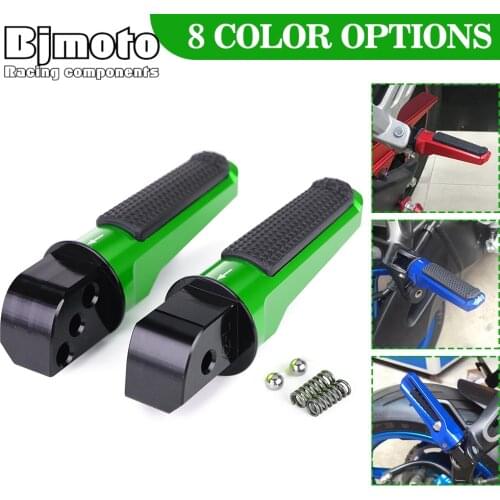 NINJA 400 650 Motorcycle Foot Pegs Rear Passenger Pedal For KAWASAKI Z400 650 750 800 900 1000 R SR ER-6F VERSYS 650 1000 ZX-6R