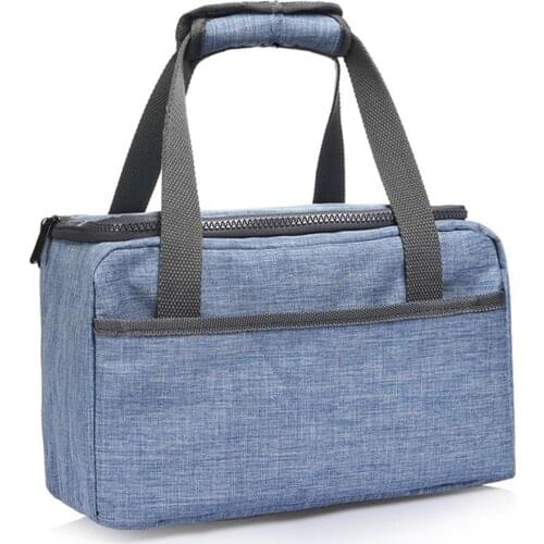 Portable Insulated Thermal Cooler Lunch box Meal Bento Lunch Bag Picnic Cooler Pouch Handbag for Work Picnic Bag School students