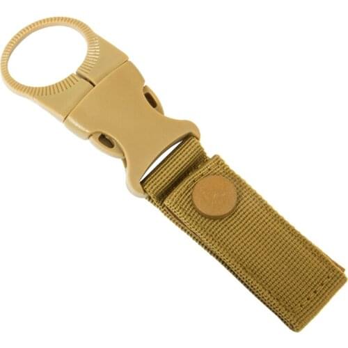 Webbing Backpack Buckle Carabiner Attach Water Bottle Hanger Holder Kettle Hanging Belt Clip Outdoor Camping Hiking Climbing